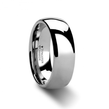 Dominus Domed Tungsten Carbide Ring - 2mm - 12mm